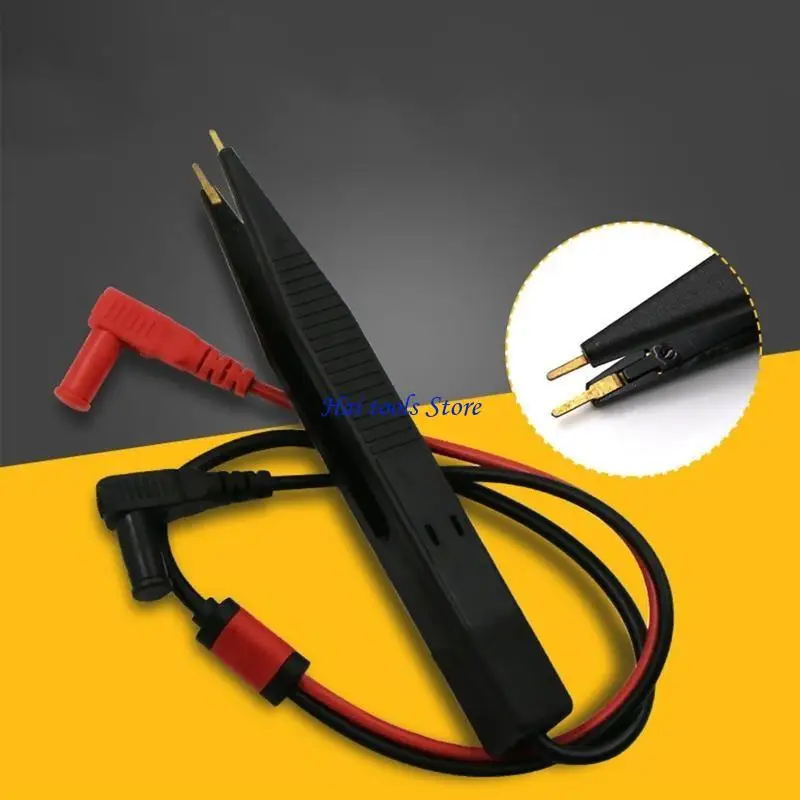X37E Chip Test Clip Meter Portable SMT Chip Test Clip for LCR Meter Suitable for Multimeter Resistor Capacitor－10℃～40