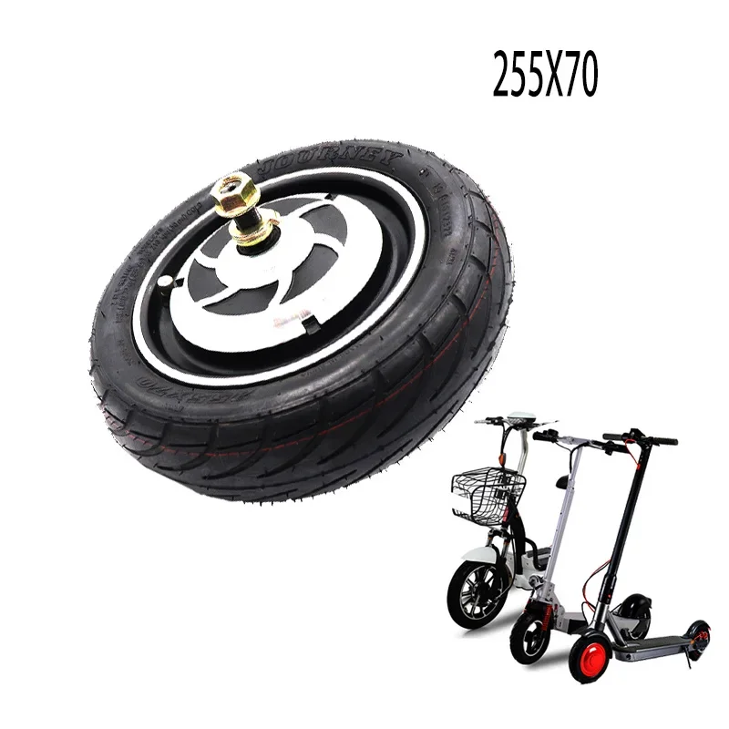 36V 10 Inch Electric Scooter Engine Motor 255x70 Thickened Tubeless Tire 255*70 Inflatable Explosion-proof