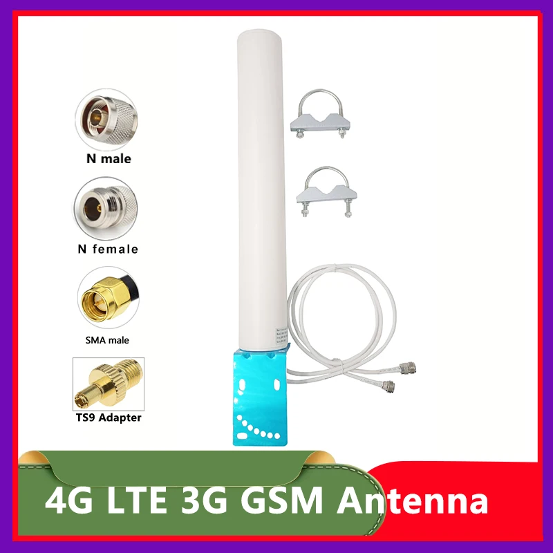 2x2-reinforce-long-range-4g-lte-3g-gsm-698~2700-outdoor-waterproof-antenna-high-gain-18dbi-omni-waterproof-aerial-sma-ts9-n-male