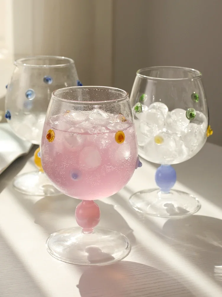 Minimalist Creative Glass Short Stem Margarita Champagne Cup Popular Bubble Wine Cup Cold Drink Cup European Style Heat Resis...