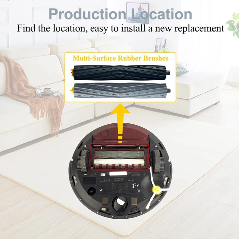 Ersetzen Sie das Kit für die irobot roomba 800 900 Serie 805 864 871 891 960 961 964 980 Vakuumfilter-Hauptseiten bürsten