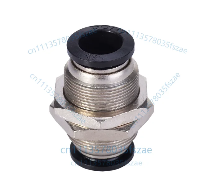 Accessories 2pcs pneumatic air pipe joint quick plug partition straight-through interface pm-4/6/8/10/12mm