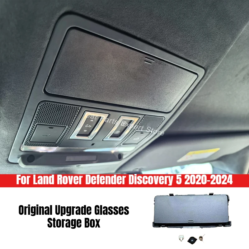 For Land Rover Defender Discovery 5 2020-2024 Car Glasses Storage Box Eyeglasses Organizer Auto Sunglasses Holder Case Interior