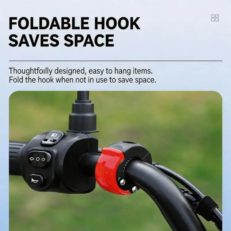 ABS Bike Hook Support 30kg Load Handlebar Hanging Hook Multifunctional R6FB
