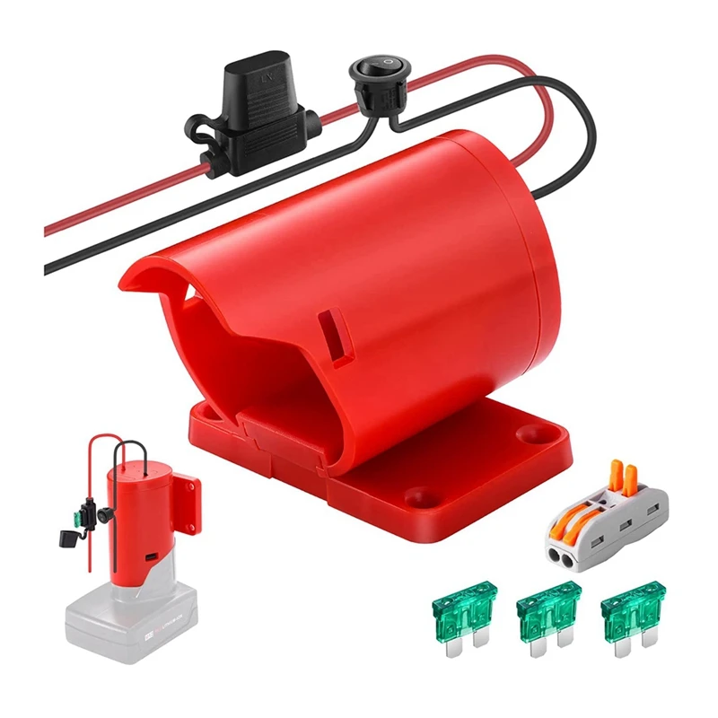 Power Wheels Adapter For M12 12V Lithium Battery, With Fuse & Switch & Wire Terminals, Good Battery Conversion Kit DIY