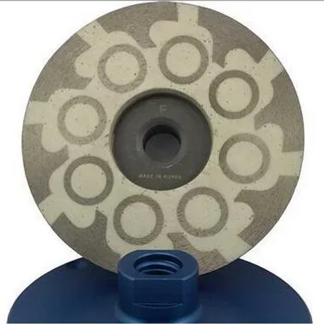 Raizi 4 inch T+O type granite marble stone diamond grinding disc wheel