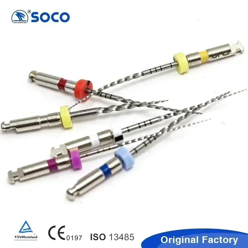 

SOCO PLUS 6Pcs/Box Heat-Treatment Rotary NiTi Endodontic Files Premium Anti-Fracture Toughness Effective Debridement anti-broken