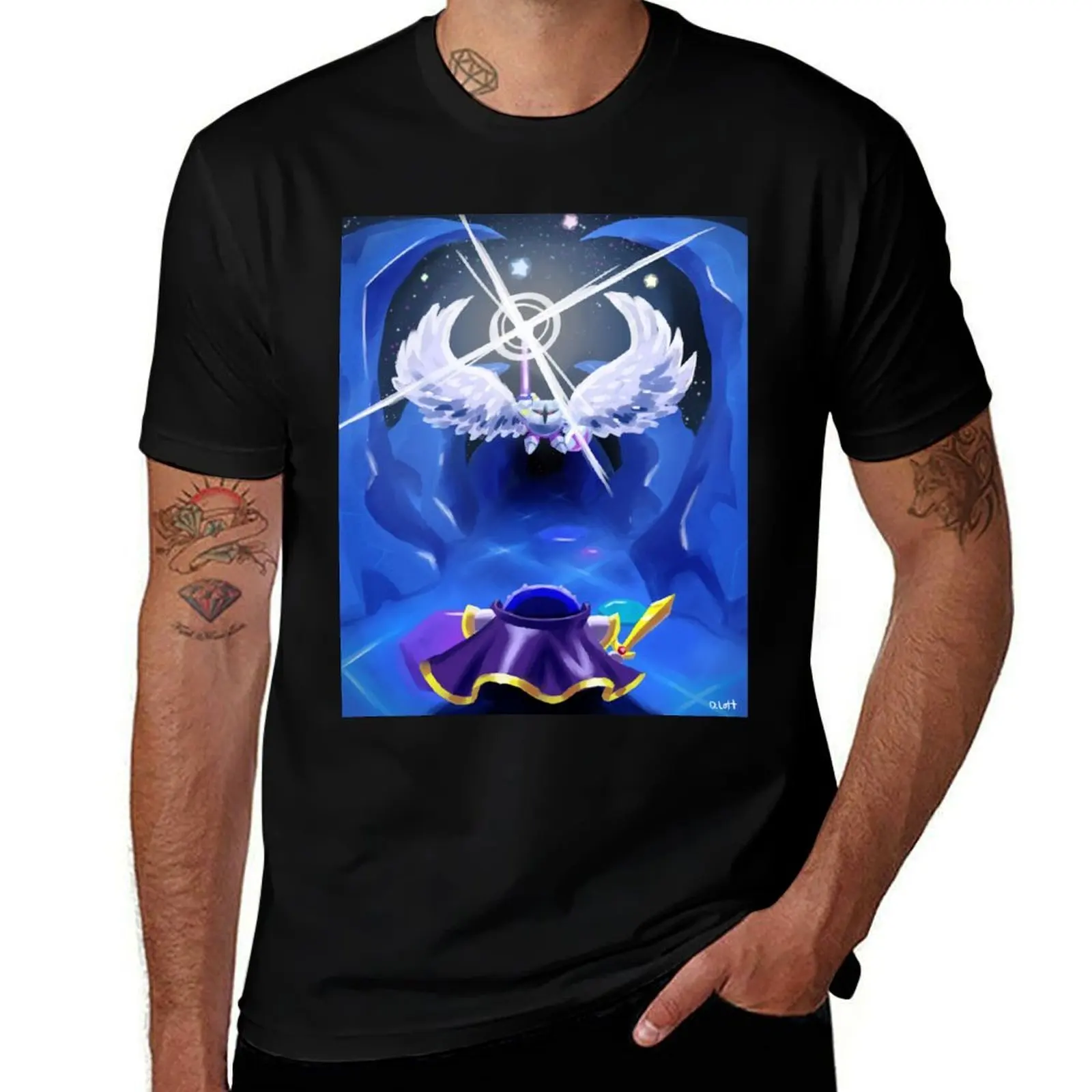 

Galacta Knight vs Meta Knight T-Shirt Basic Plain Short Sleeve Crew Neck Tee