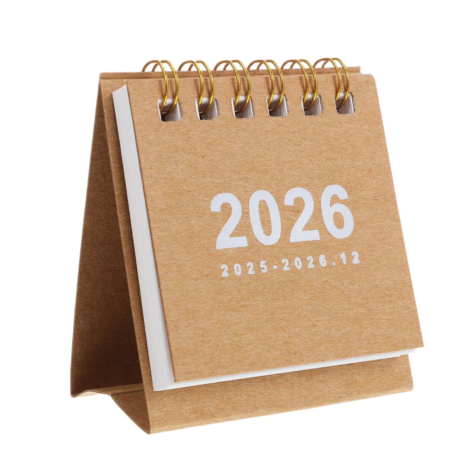 

Компактный мини-настольный календарь 2026, стильный аксессуар, ежедневное планирование, портативная бумага для домашнего офиса, школы