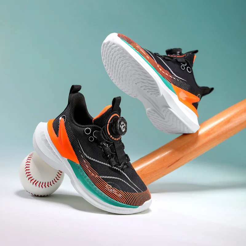 Outdoor Lightweight Running Sneakers for Children Fashion Breathable Sports Shoes Kids Non-slip Platform Sneakers Big Size 39