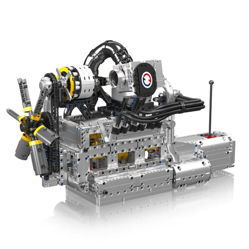 Mould King 10214 New Rotor Engine Building Blocks Electric Remote Control Assembly Toy Model Boy Gift