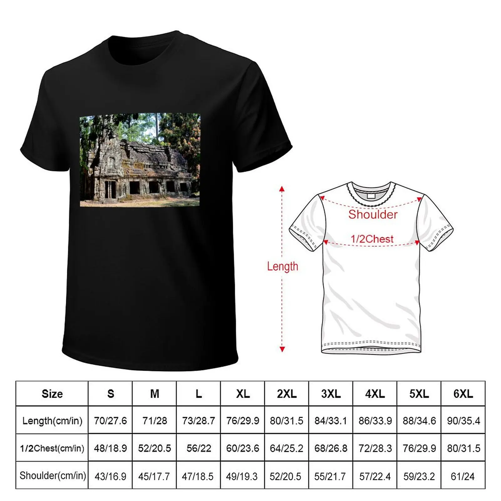 Cambodia - Angkor, Prasat Preah Khan T-Shirt quick drying customs plus sizes for a boy t shirts for men graphic