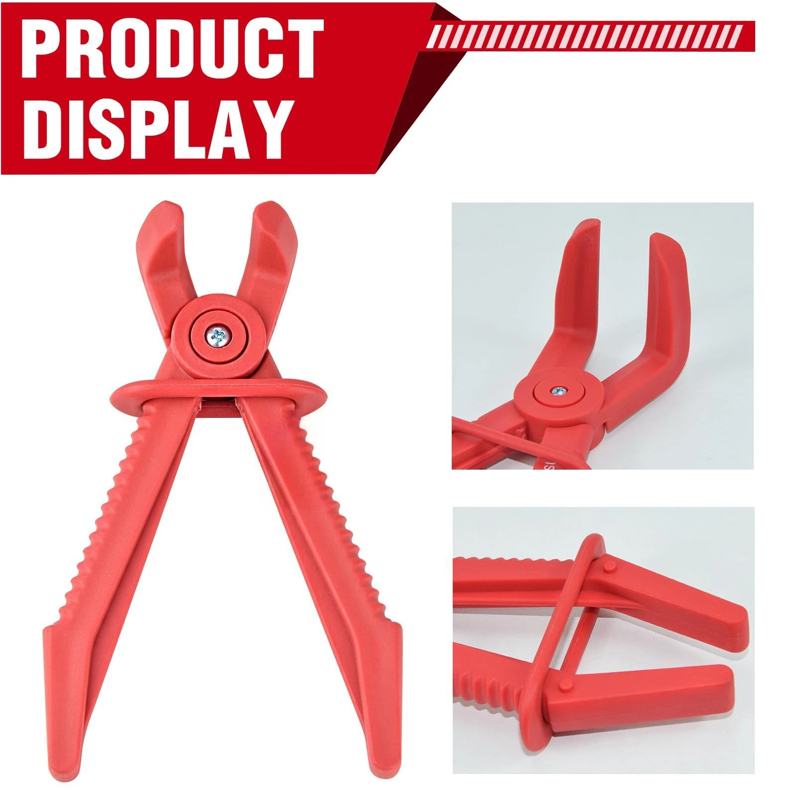Image of 1 Stück M Robuste Nylon-Schlauchklemmzange Brems- und Kraftstoffleitungszange Freihand-Werkzeug Auto-Reparaturwerkzeug Schlauchabschneidezange