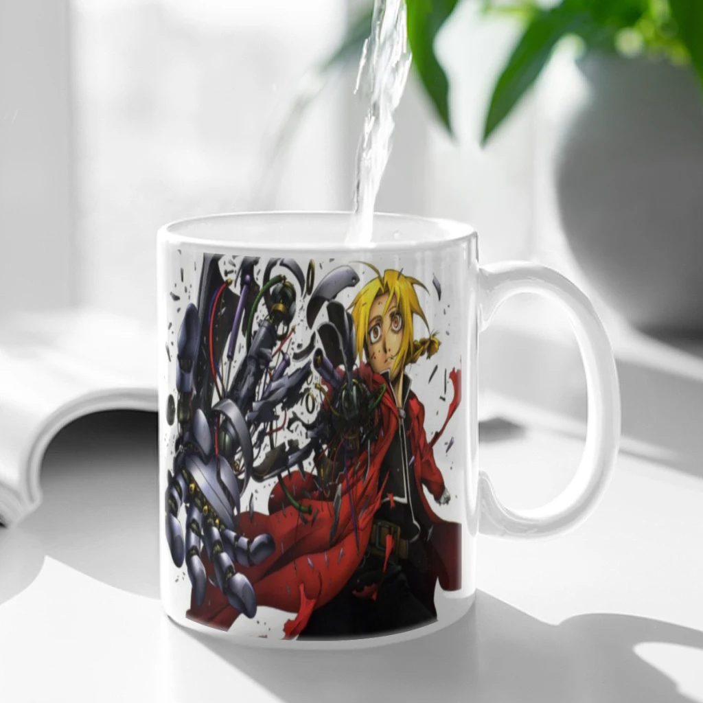 Anime Fullmetal Alchemist 11oz Afternoon Tea Mug Multifunctional Ceramic Coffee Mug Porcelain Coffee Cup Drinking Cup