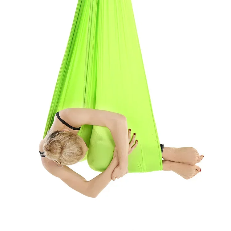 Strength Yoga Bed Hanging Extensions Straps Strong Flying Sling Home Yoga Swing Soft Green Yoga Hammock