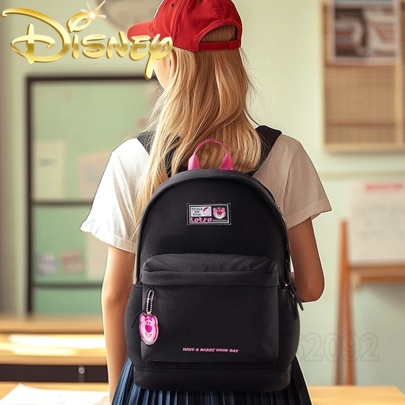 Disney Original New Girl Backpack Fashion Casual Middle School Student Backpack Large Capacity Lightweight Student Backpack