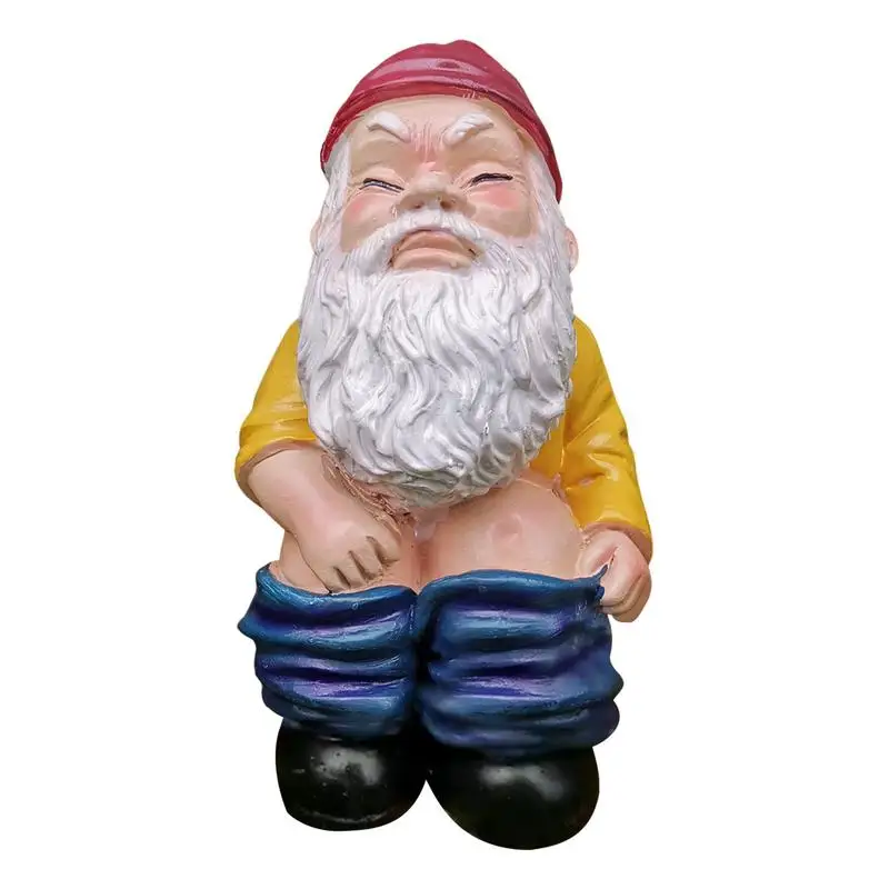 

Funny Gnome Statue Naughty Poop Gnome Lawn Dwarf Figurines Sculptures Indoor Outdoor Cute Sculpture Outdoor Patio Yard Decor