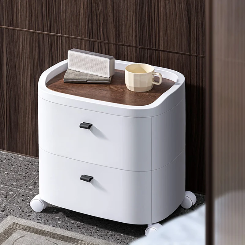 

Coffee Bedroom Nightstands Mobile Comfortable Drawersmakeup Nightstands White Dressing Manicure Comodini Home Furniture HY50BT