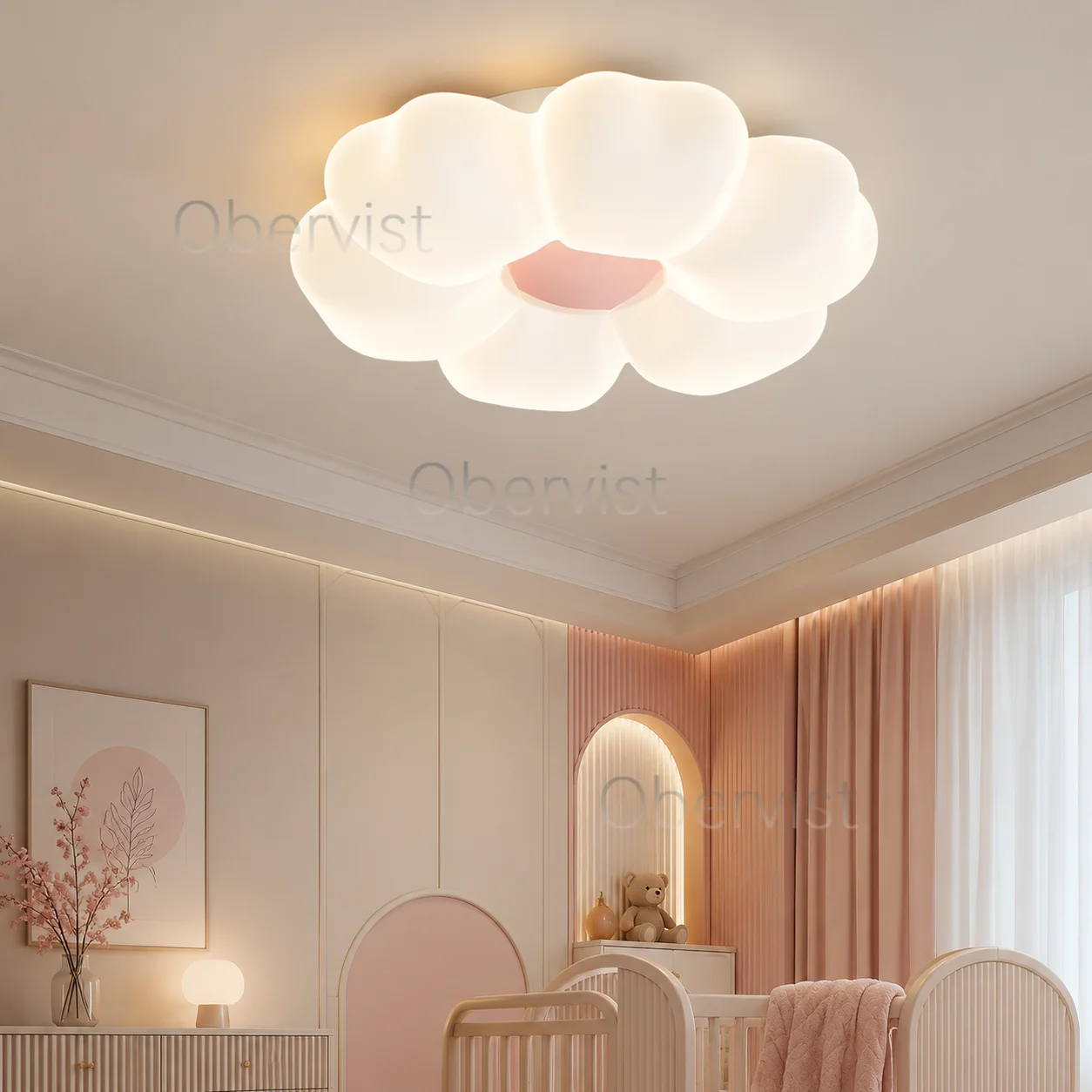 Розовый потолочный светильник – обзор и цена Baby Nursery Ceiling Light