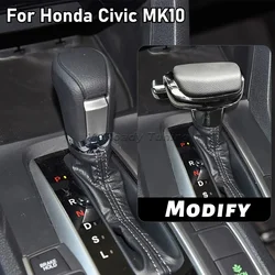 Auto Leather Shift Knob Gear Stick Shifter Lever Handle for Honda Civic MK9 G9 9th MK10 G10 10th Car Interior Accessories