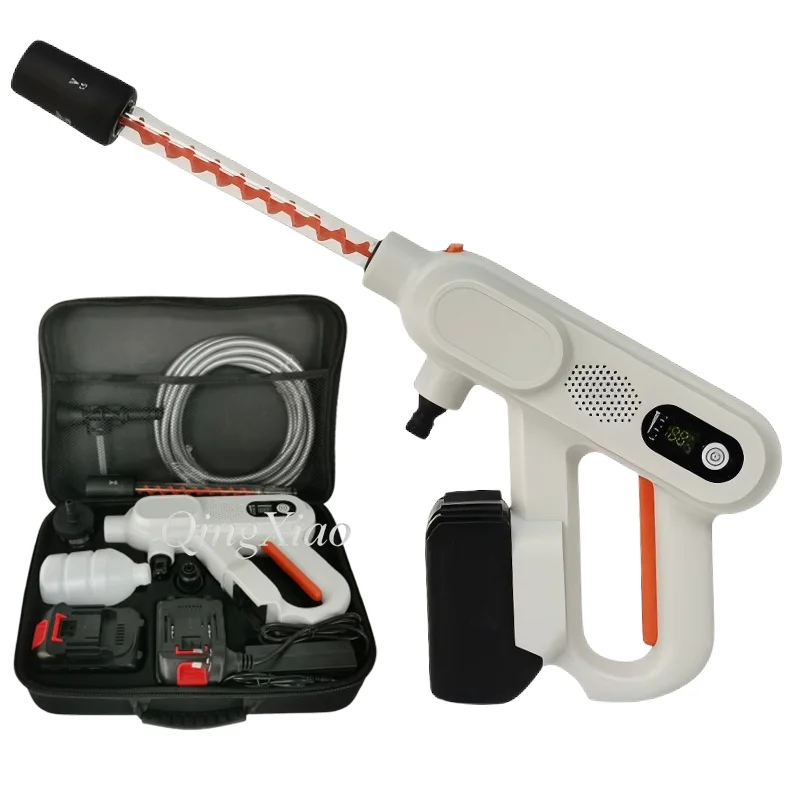 Portable Cordless High Pressure Car Washer Electric Sprayer Rechargeable Power Tools For Household Outdoor Mobile Cleaning Using