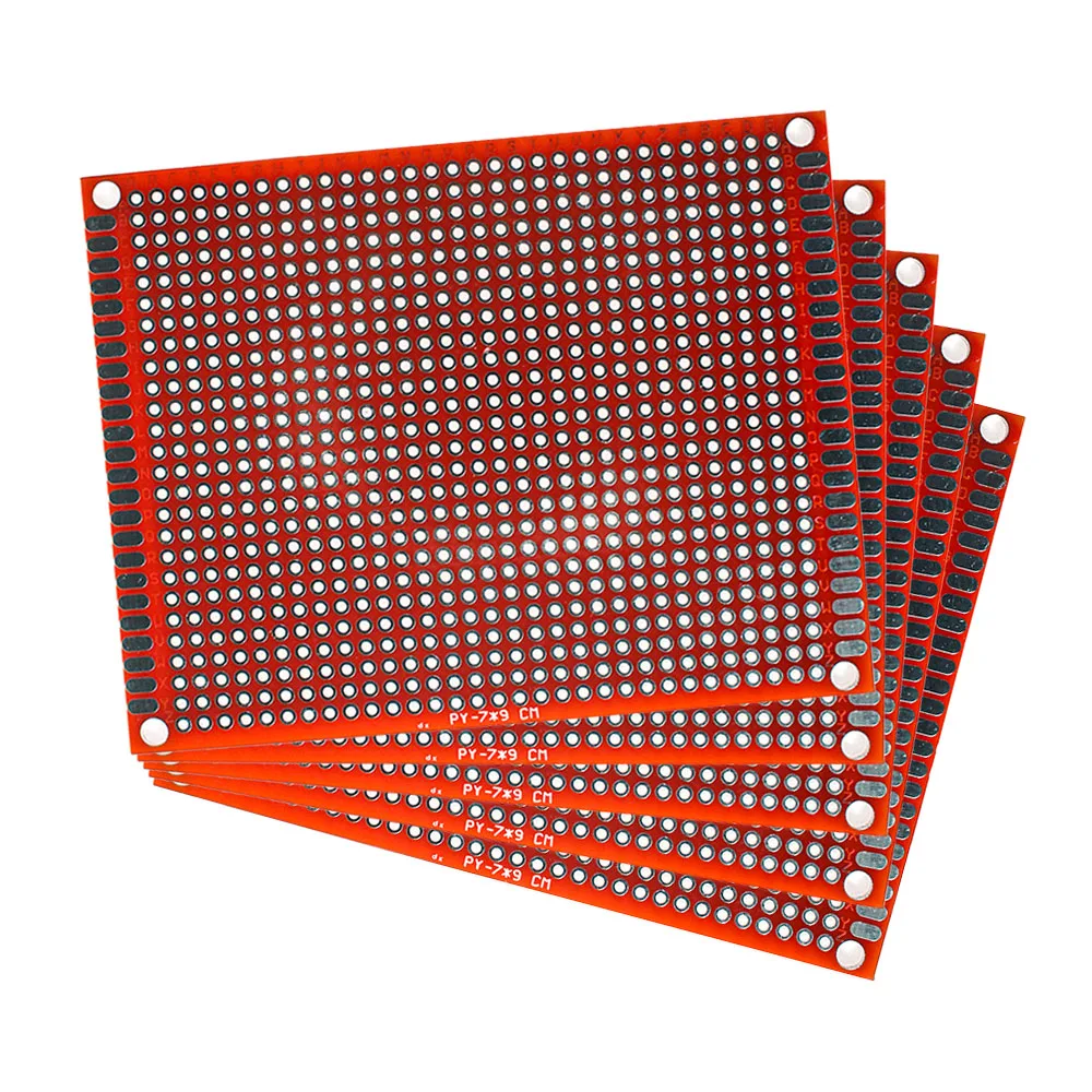 2PCS PCB Board red Double-sided Board 7*9CM PCB DIY Universal Circuit Boards