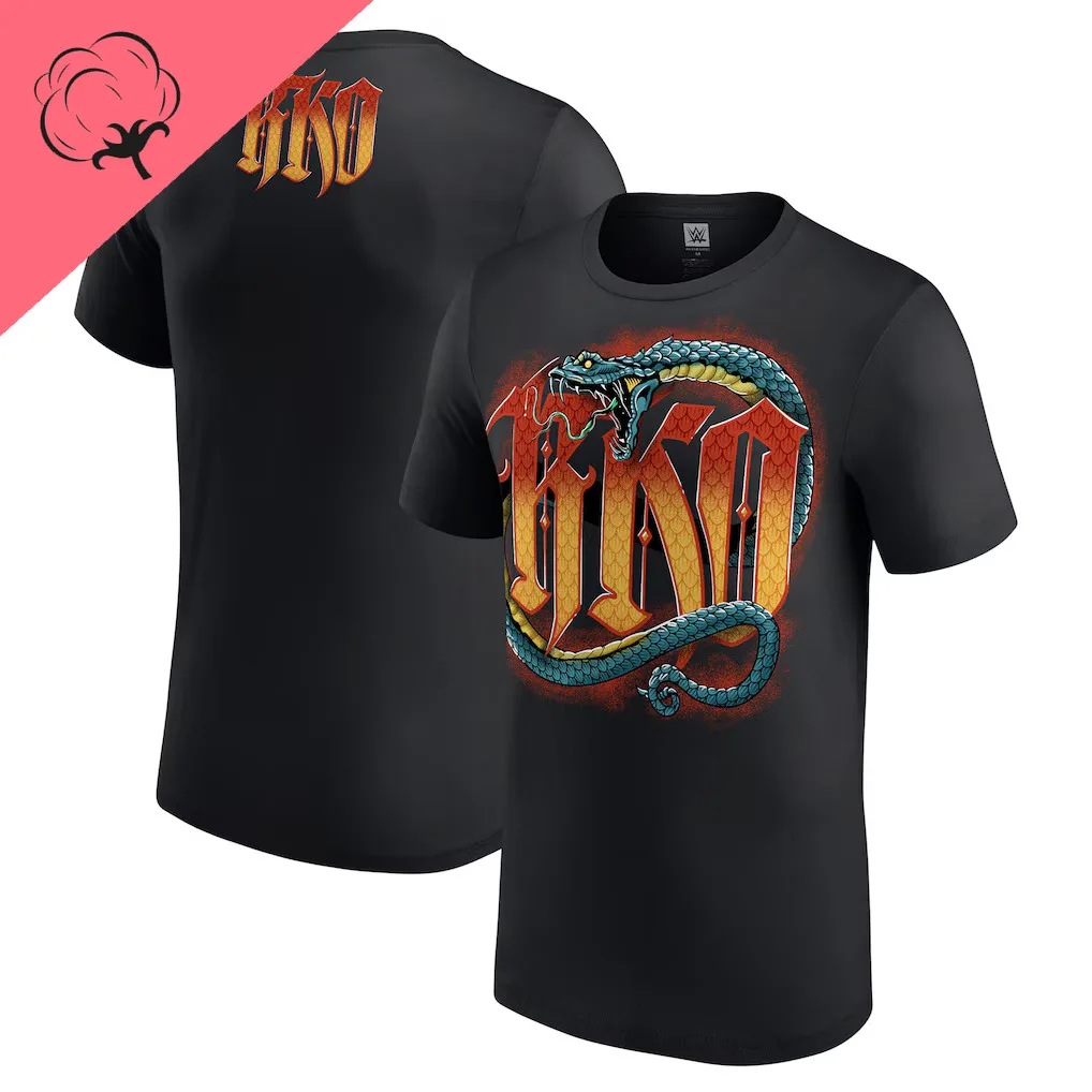 تي شيرت راندي أورتون فايبر بايت أسود للرجال #1