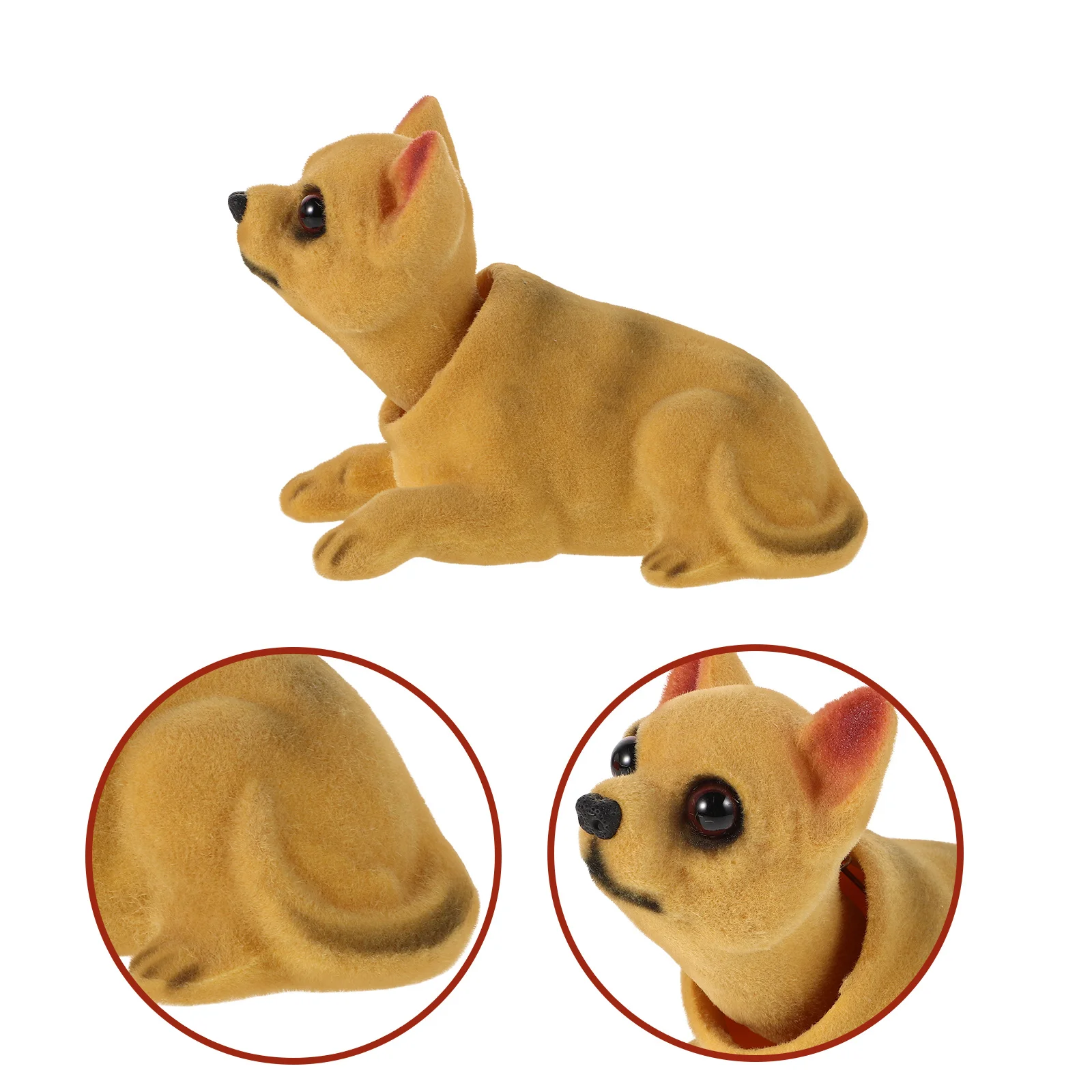 

Shaking Head Dog Resin Car Dashboard Decor Vehicle Interior Home Office Desk Ornament Puppy Play Decoration