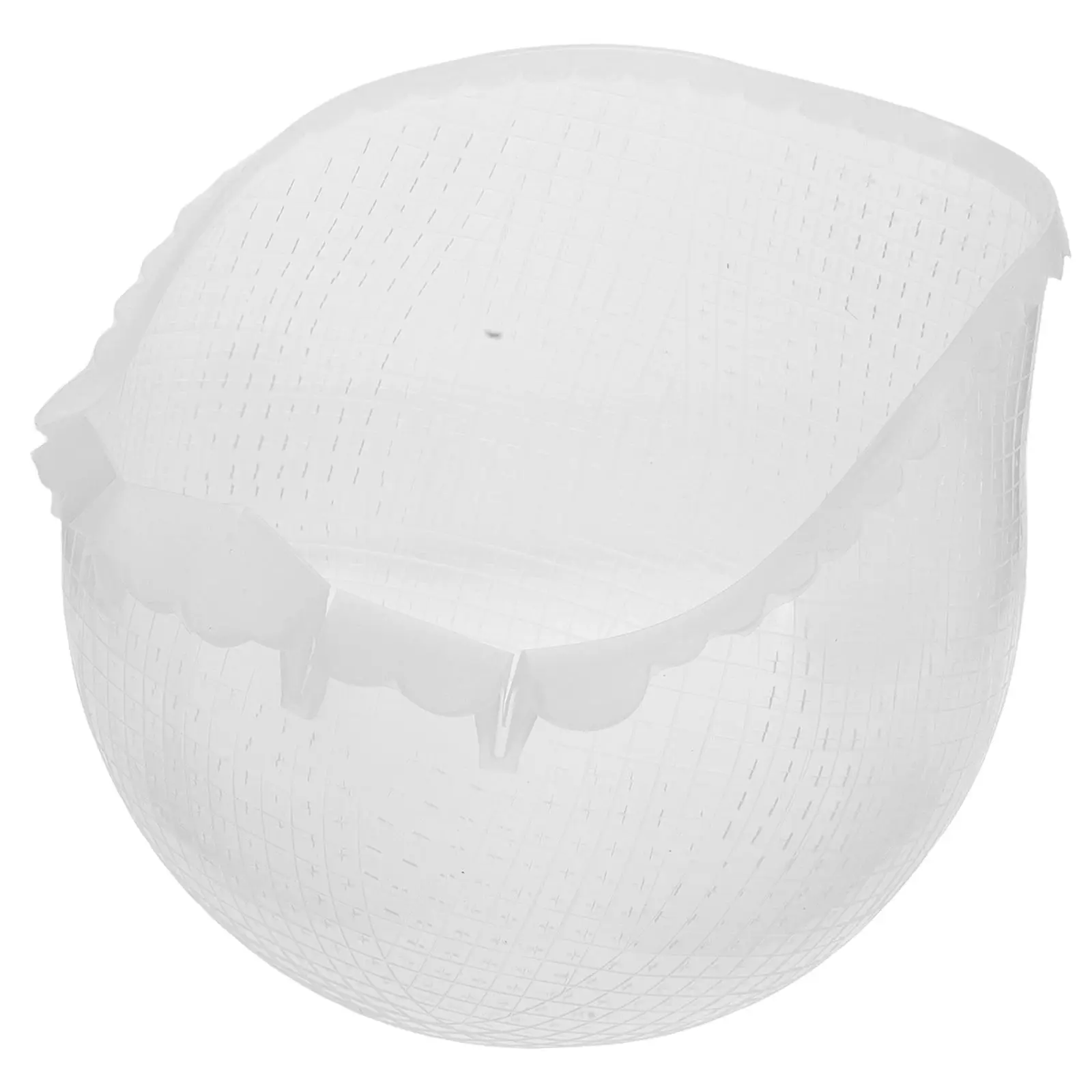 

Soft Silicone Highlight Hat Reusable Salon Frosting Hair Coloring Cap Dye Cross Hole Design Elastic Stretchy Long Diy