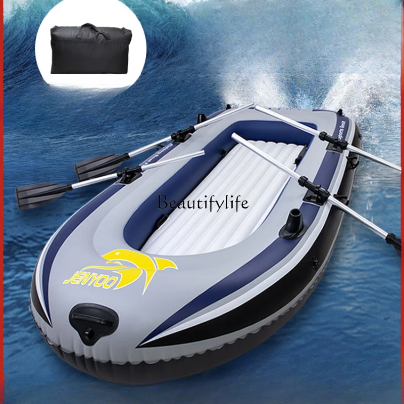 

Automatic Inflatable Kayak Inflatable Boat Rubber Raft Thickening and Wear-Resistant Air Cushion Fishing Boat