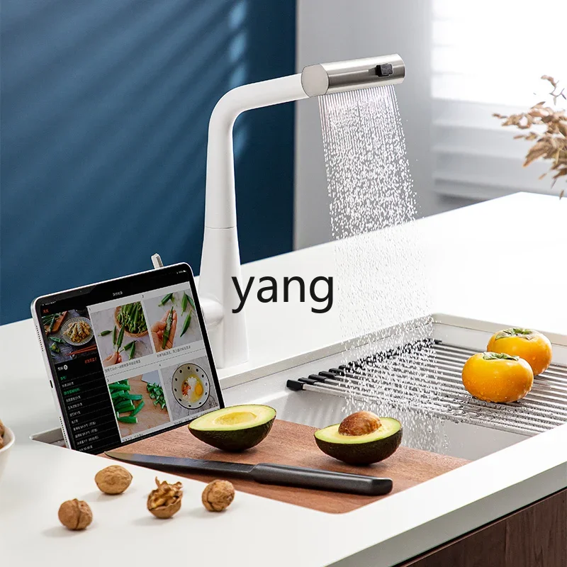 Lmm White Star Screen Rain Undercounter Vegetable Basin Quartz Stone Large Single Sink Kitchen Sink