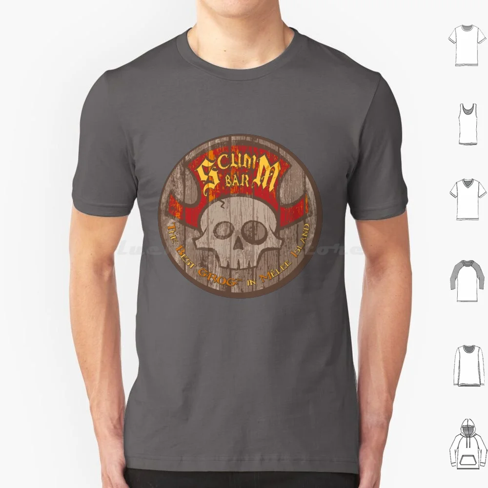 Scumm Bar T Shirt Men Women Kids 6xl Monkey Island Guybrush Monkey Island Lechuck Retro Threepwood Pirate Lucas Pixel Lucas