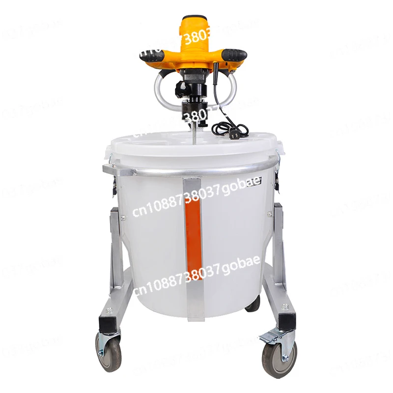 80L Cement Mixer Self-leveling Mixing Station 2050W Convenient and Affordable Portable and Home Use