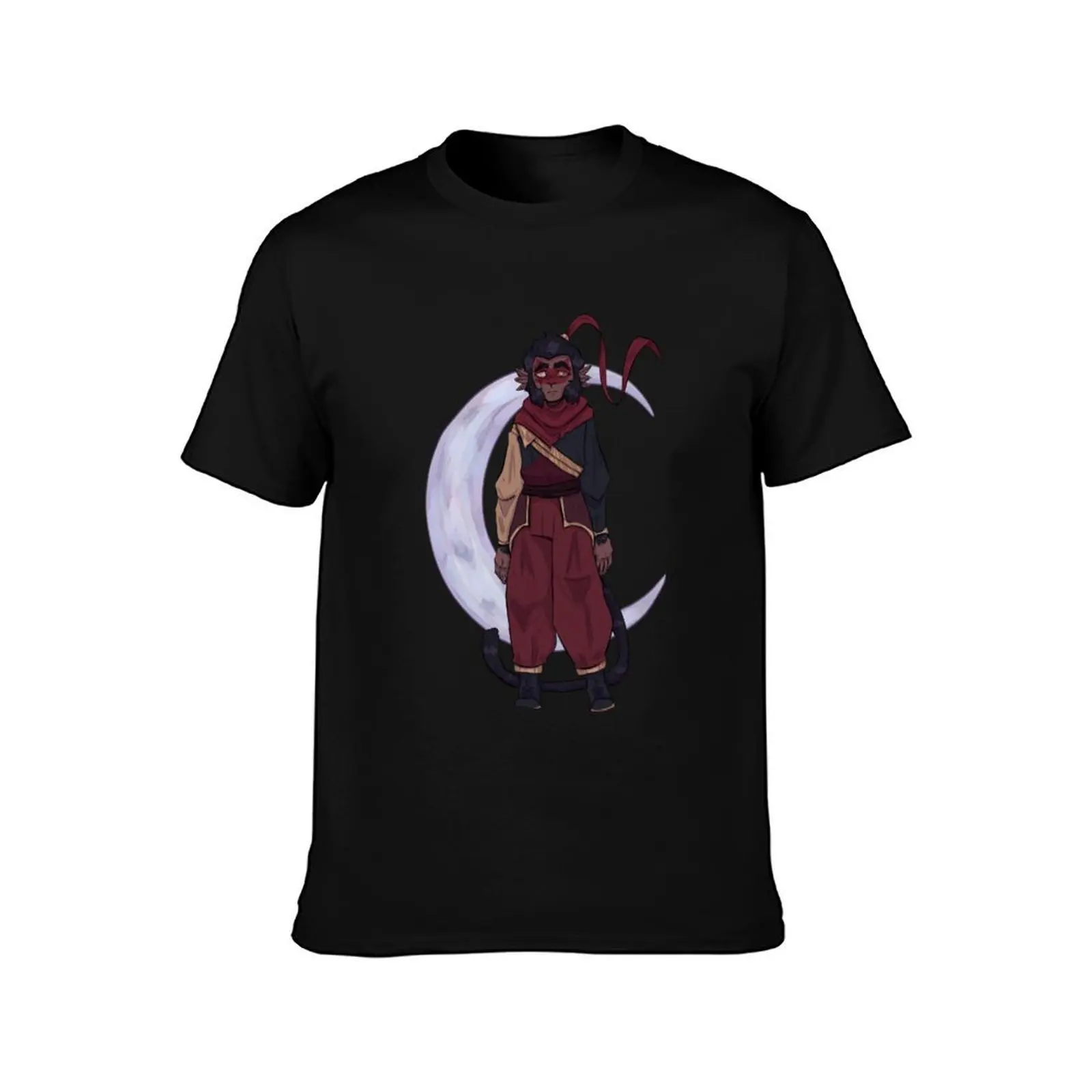 Macaque and the Moon T-Shirt Worker Basic Short Sleeve Tee