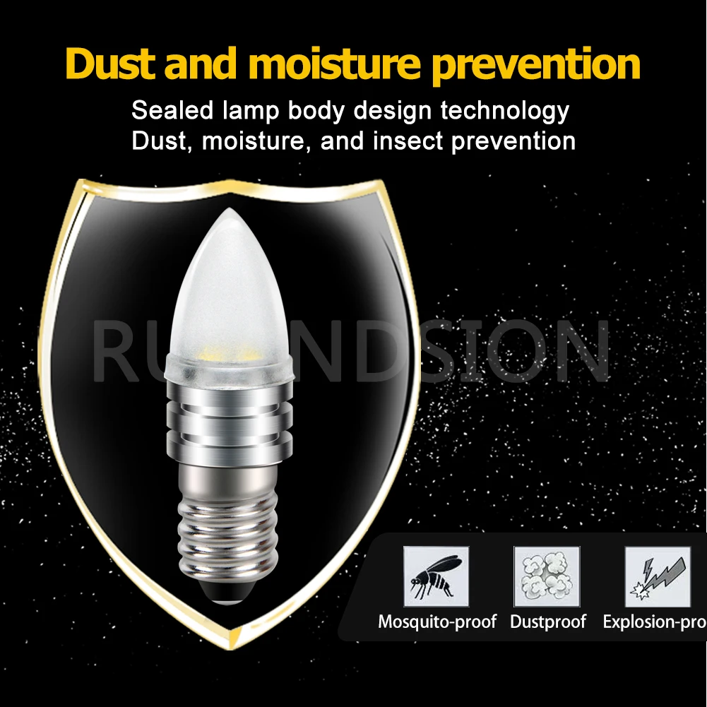 2pcs E10 BA9S Led Bulb T4W Indicator Light AC/DC 6V 6.3V 9V 12V 10-30V 2835 2SMD Machine Instrument Bicycle Light Warm White