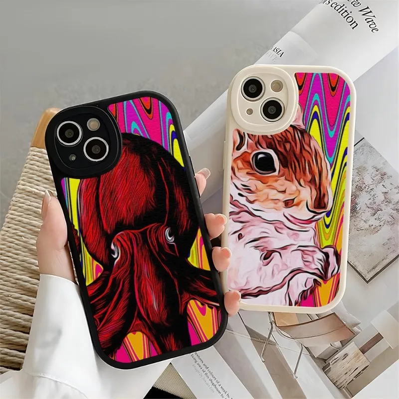 Art Coral Reef Adventure Nature Phone Case For IPhone 12 11 13 14 Pro Max Mini Xs X Xr 7 8 Plus SE2020 Silicone Leather Cover