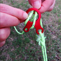 Mountaineering Buckles Outdoor 3hole Quick Rope Tying Tool Tent Adjustment Buckle Anti Slip Retractable Buckle Camping Equipment