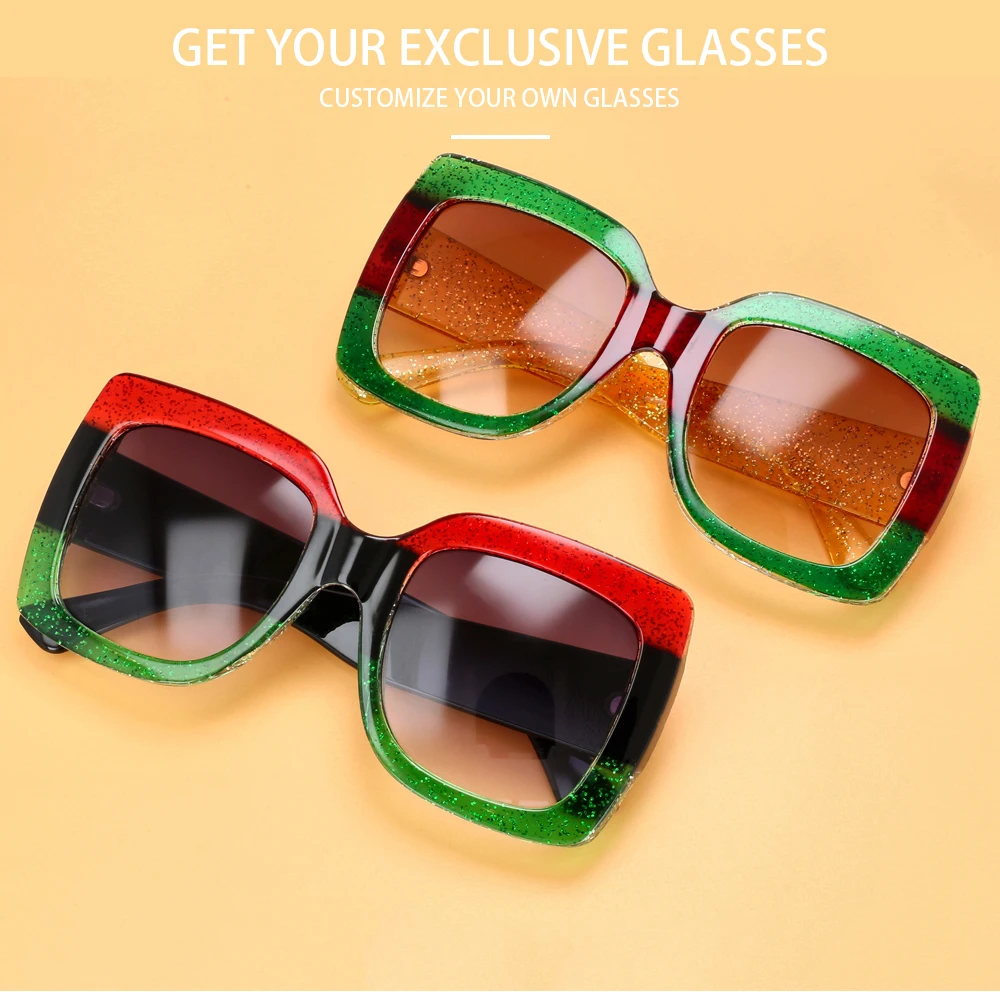 55412 Retro-Quadrat-Sonnenbrille für Damen, Vintage-Stil, großer Rahmen, modische Luxus-Designer-Sonnenbrille, Uv400-Brillen, Trendprodukte – Detail 2