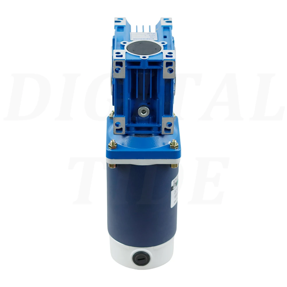300W 12v 24v DC Worm Gear Reducer Motor RV40 DC Gearmotor  Self-Gearing Single-lock Shaft Rotation CW CCW - view 4