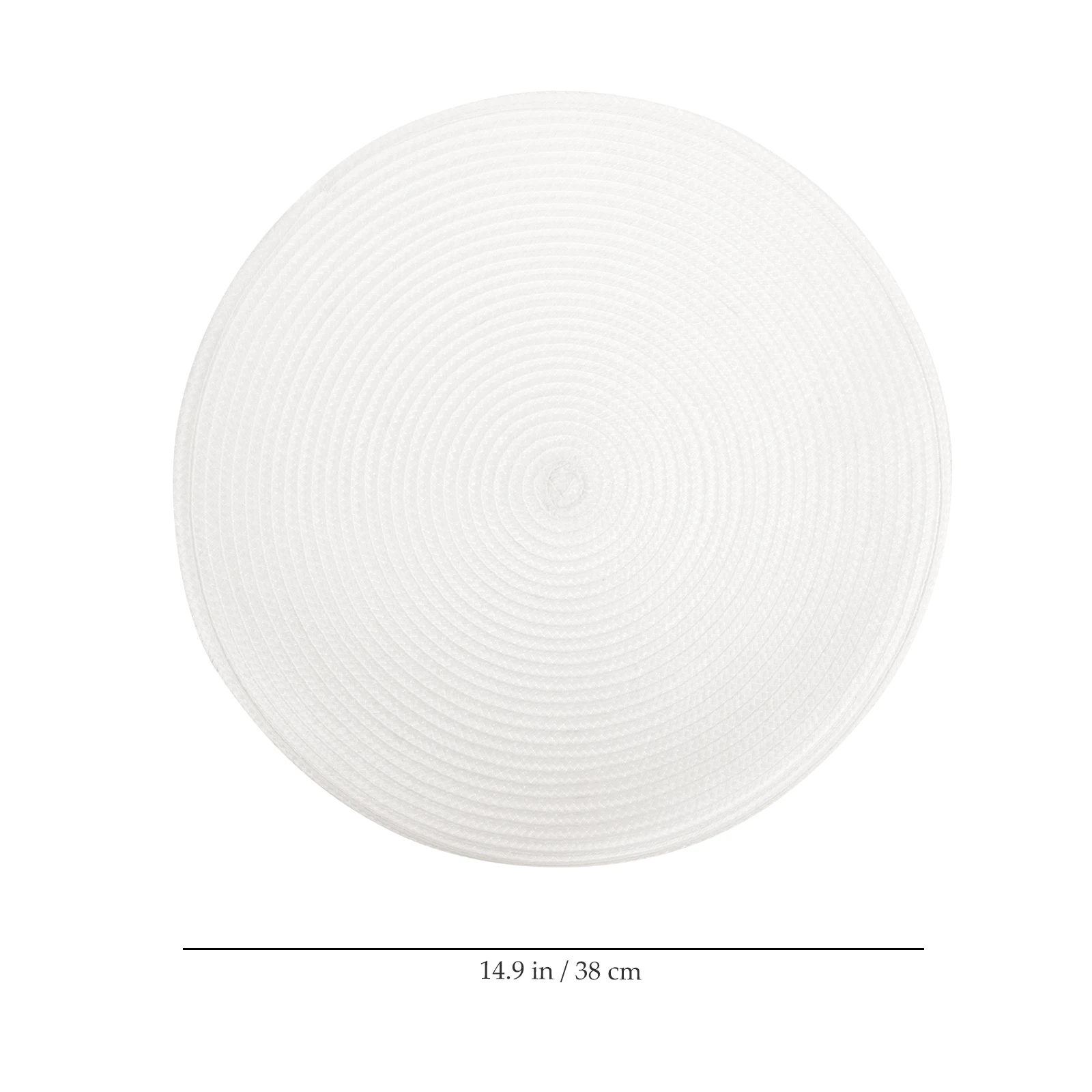 

6 Pcs PP Material Dining Table Heat Resistant Woven Round Place Mats Decorative Rustic Design Easy Clean Home Hotel