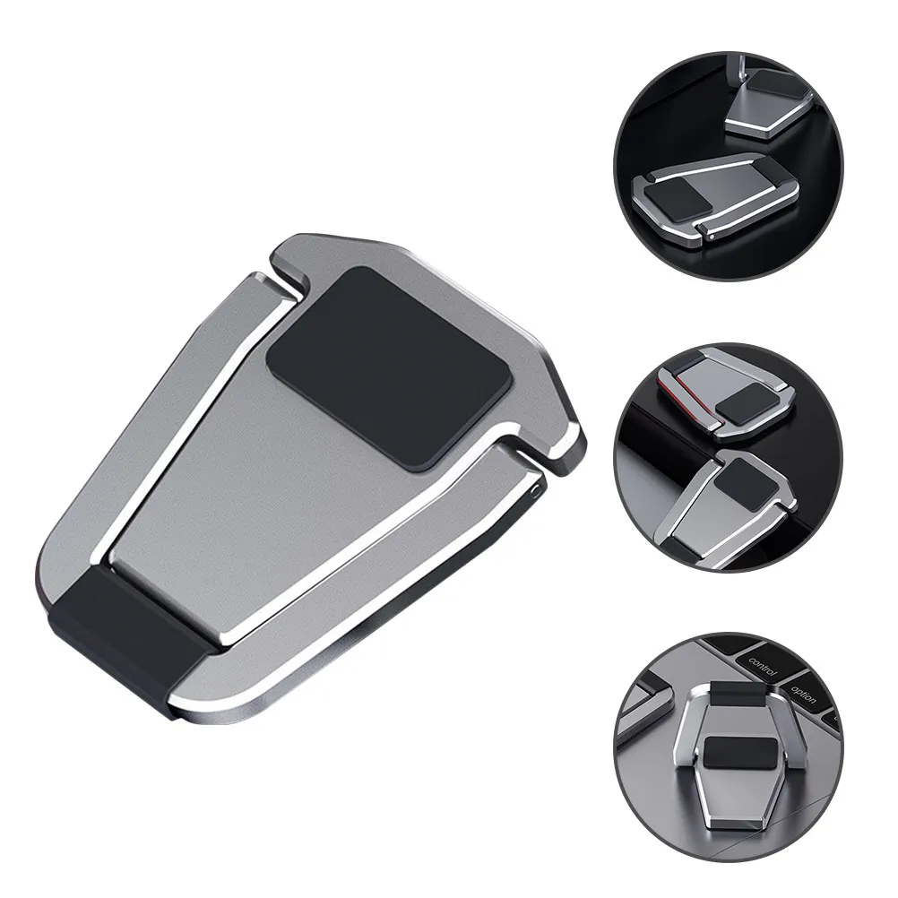 Aluminum Alloy Laptop Stand, 4mm Thin Lightweight Notebook Riser with Non-Slip Base & High Load Capacity
