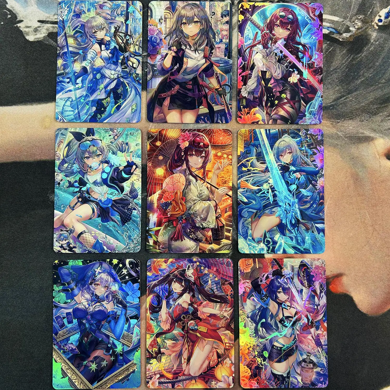 

9Pcs/set Honkai：Star Rail Diy Self Control Collect Signature Trading Flash Card Anime Cartoon Original Series Gift