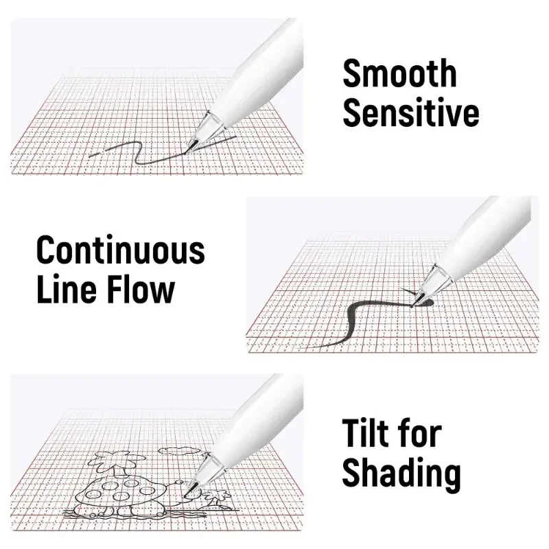 Punte per Pencile in Silicone da 1/4 pezzi per Apple Pencil 1/2 punta per penna stilo di ricambio resistente all\'usura per pennino di ricambio