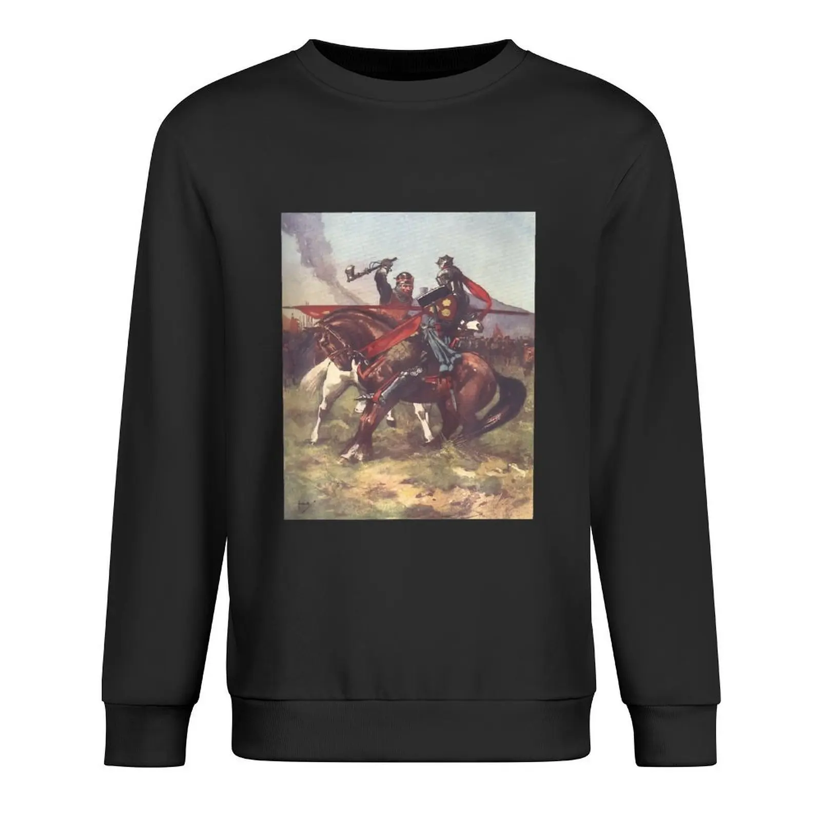 

Robert the Bruce vs Henry DeBohun at Bannockburn, Scotland Premium Pullover autumn clothes men's clothing sweatshirt