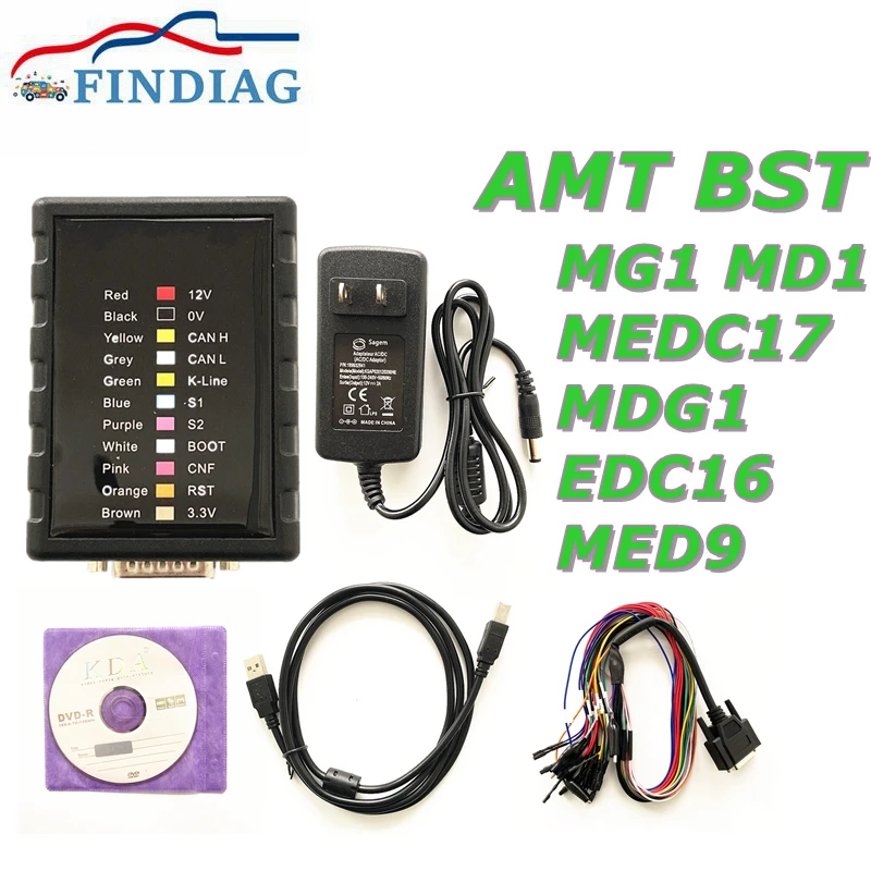 Universal ECU BENCH AMT BST Service Tool For BMW/Benz/VOLVO/VAG/OPEL Online/Offline Read&Write V1.0.10.9 MG1 MD1 Protocols