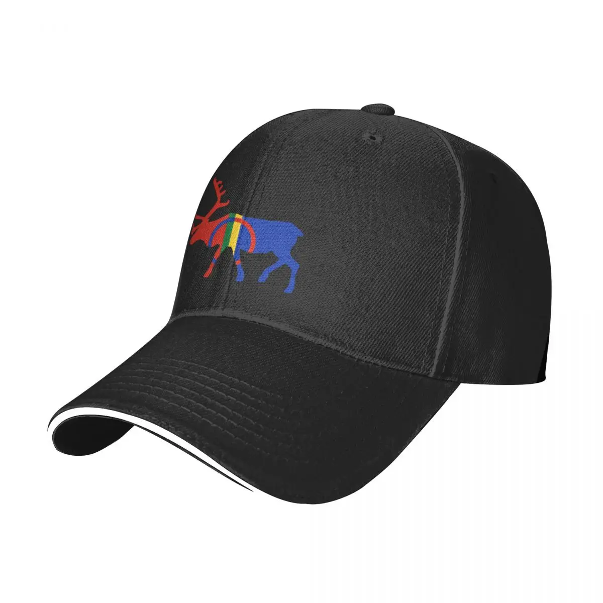 

sami reindeer emblem. Baseball Cap Beach Outing Gentleman Hat Thermal Visor For Man Women's