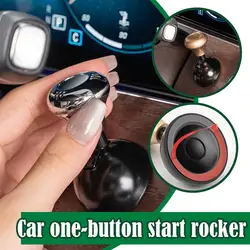 2024 Car One Button Start Lever Car Push New Metal Ball Interior Accessories Shift Car Start Lever Decorative Push H5G3