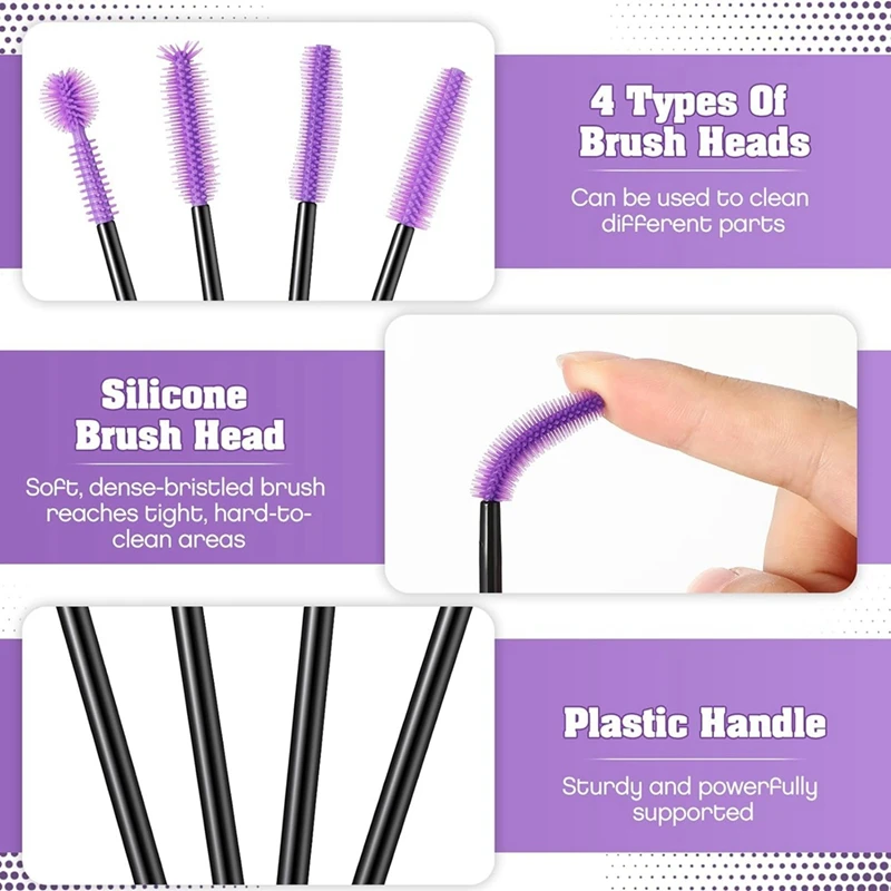

20 Pcs Cranny Sewing Machine Cleaning Brushes, Reusable Silicone Bristles Cleaning Brushes For Sewing Machine Internal