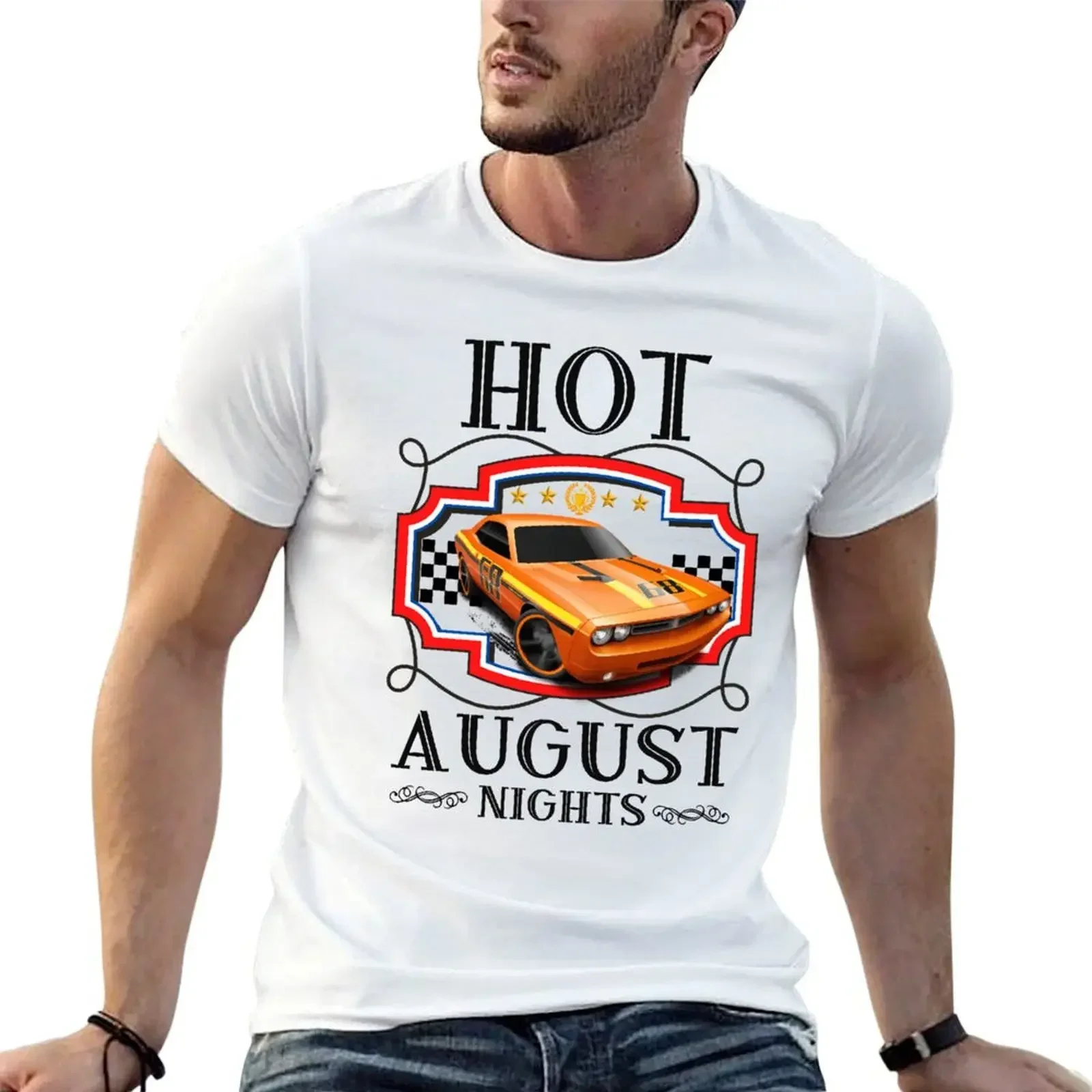 Hot August Nights T-Shirt sports fans quick drying custom t shirt oversized T-shirts for men cotton