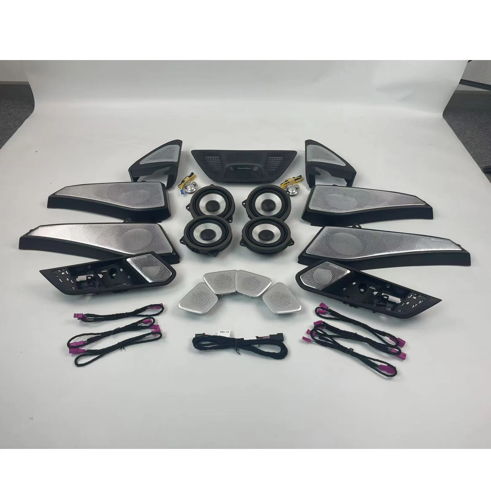 

19pcs Door Speaker Glow Tweeter Luminous Night Lighting Trim Audio Speaker Horn LED Cover For G06